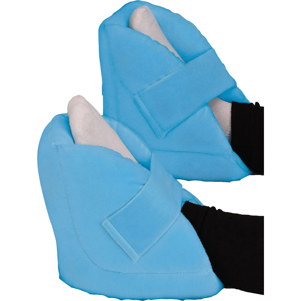 Nova Heel Protector White Blue Velour Cover