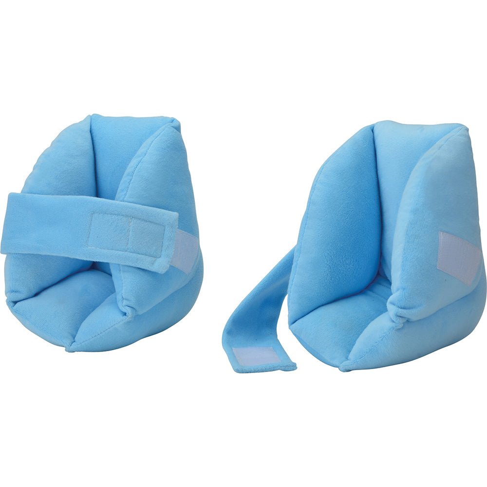 Nova Heel Protector White Blue Velour Cover