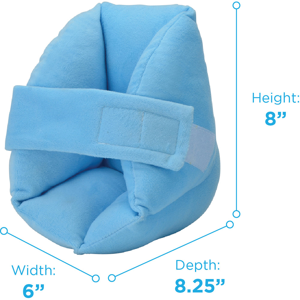 Nova Heel Protector White Blue Velour Cover