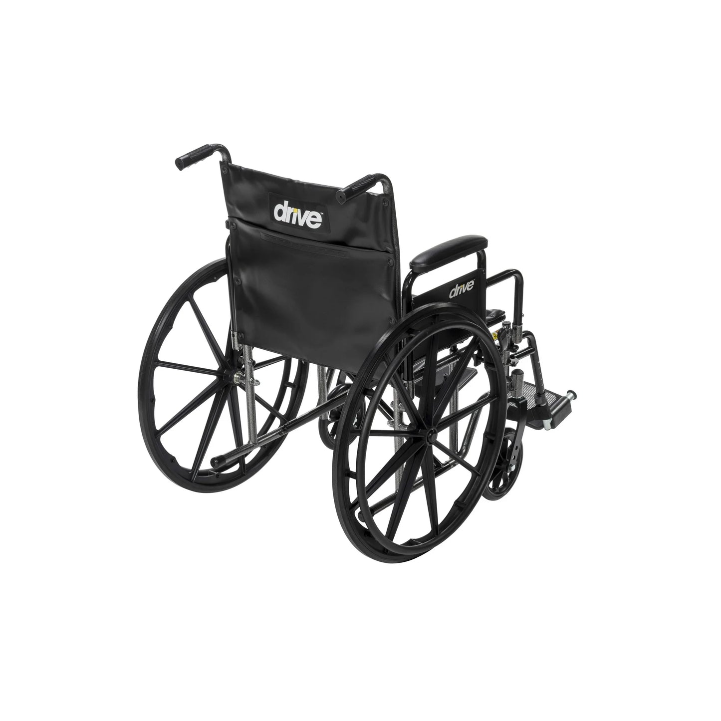 Drive Silver Sport 2 Wheelchair, Detachable Desk Arms, Swing-Away Footrests