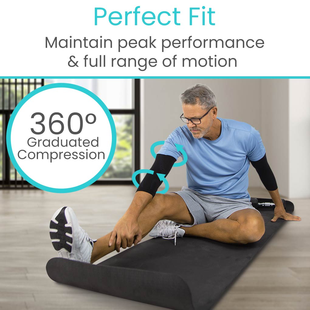 Elbow Compression Sleeve Black - Medium