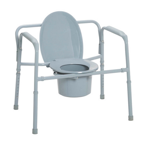 Drive Bariatric Folding Commode, 650 lbs.