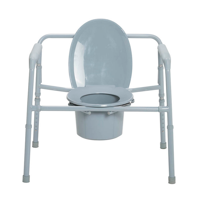 Drive Bariatric Folding Commode, 650 lbs.