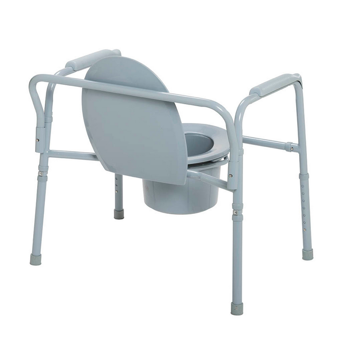 Drive Bariatric Folding Commode, 650 lbs.