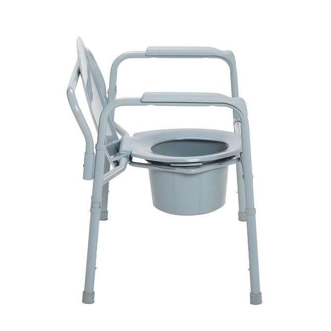 Drive Bariatric Folding Commode, 650 lbs.