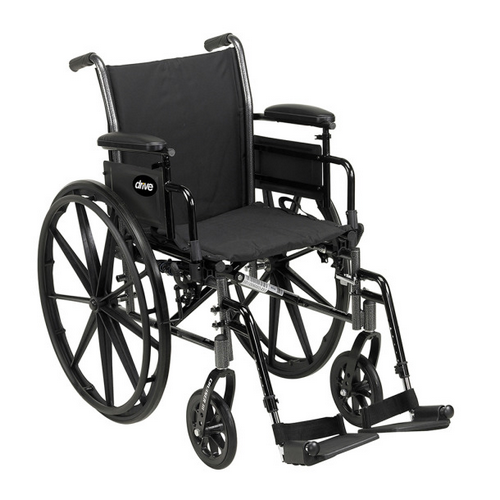 Drive Cruiser III Wheelchair - Height Desk Arms, Swing-Away Footrests