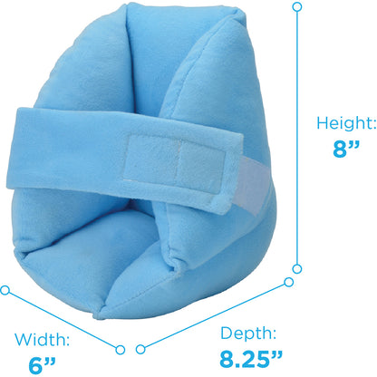Nova Heel Protector White Blue Velour Cover