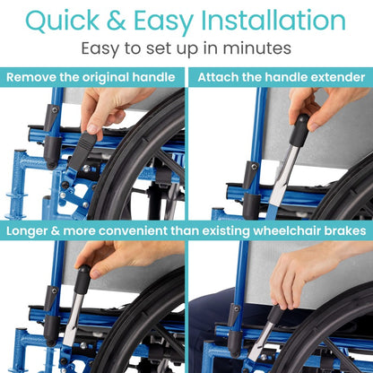 Wheelchair Brake Handle Extension