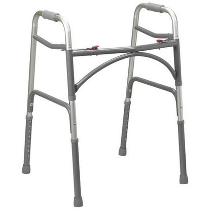 Drive Bariatric Aluminum Folding Walker, Two Button