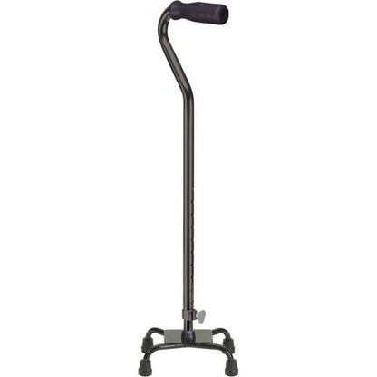 Drive Quad Cane, Small Base, Black ,Foam Grip