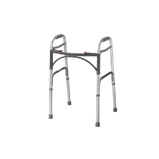 Drive Folding Walker, Adult, Two Button, Case Of 4, 350lb Capacity